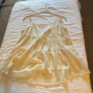 HD in Paris Cream and Gold Patterned Top